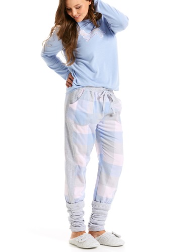 Buffalo Check Flannelette Legwarmer Pj Pant