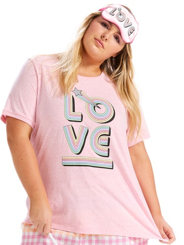P.A. Plus Love Ringer Tee