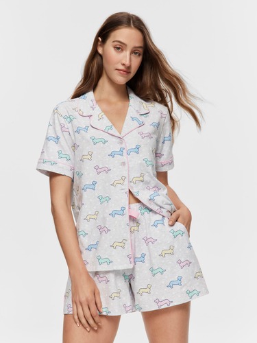 Mini Tile Tuxedo Short