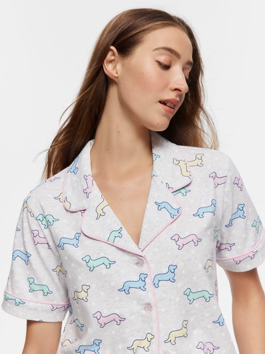 Mini Tile Tuxedo Short