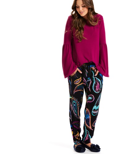 Bright Paisley Pj Pant