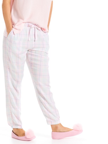 Pastel Tartan Tapered Pj Pant
