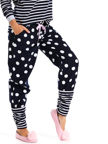 Spotty French Stripe Legwarmer Pj Pant