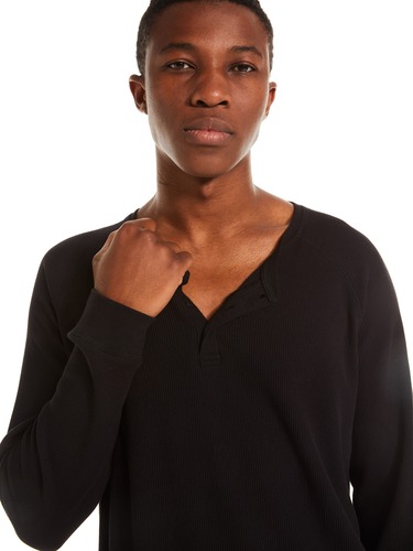 P.A. Classic Waffle Long Sleeve Henley