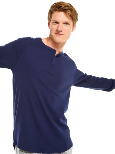 P.A. Classic Waffle Long Sleeve Henley