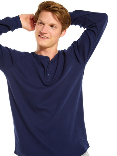 P.A. Classic Waffle Long Sleeve Henley