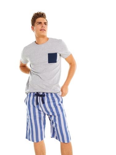 Stripe Sleep Short Pj Set