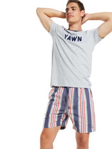 Denim Stripe Mid Short