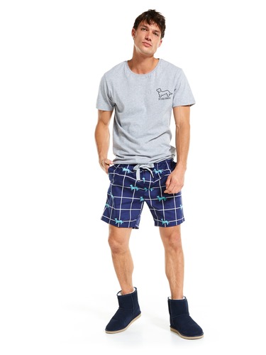 Penny Windowpane Mid Short