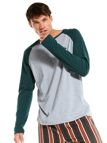 Mens Forest Raglan Long Sleeve Tee