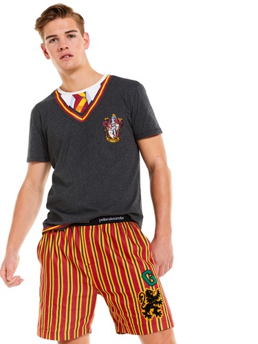 Gryffindor Stripe Mid Short