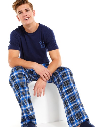Blue Check Classic Pj Pant
