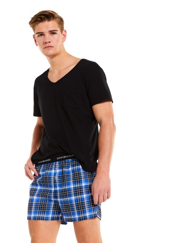 Blue Check Boxer Short