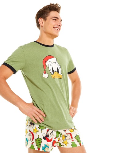 Retro Christmas Donald Duck Tee