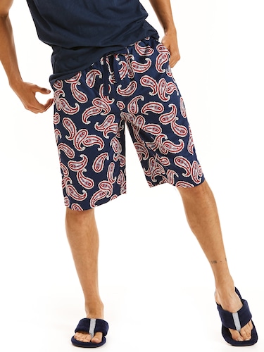 Mens Paisley Sleep Short