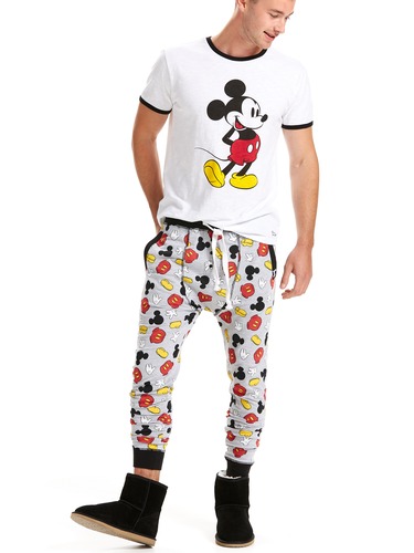 Mens Mickey Icons Fleece Jogger