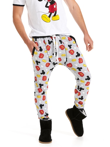 Mens Mickey Icons Fleece Jogger