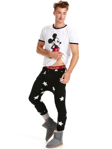 Mens Star Waffle Long John