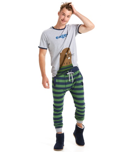 Mens Sport Stripe Fleece Jogger