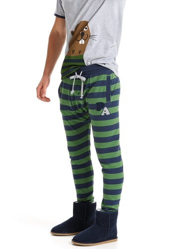 Mens Sport Stripe Fleece Jogger