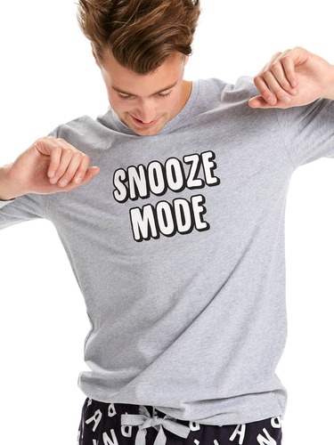 Mens Snooze Mode Long Sleeve Tee