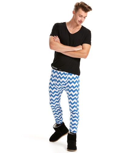 Mens Chevron Waffle Long John