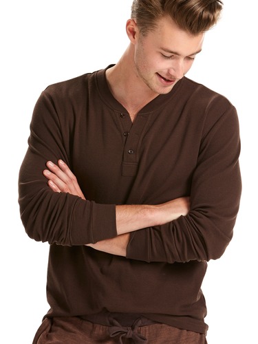Chocolate Waffle Henley