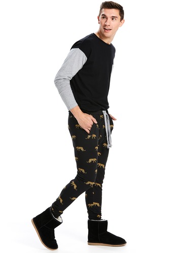 Leopard Fleece Jogger