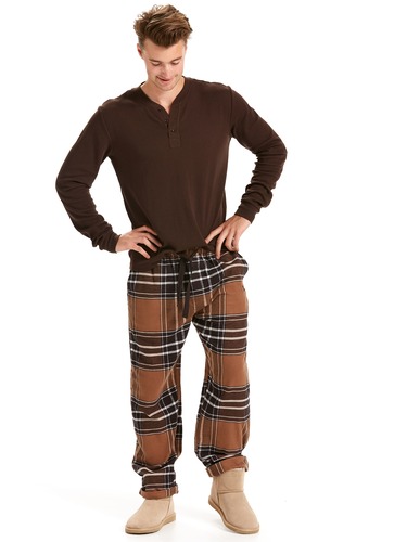 Chocolate Tartan Classic Flannelette Pj Pant