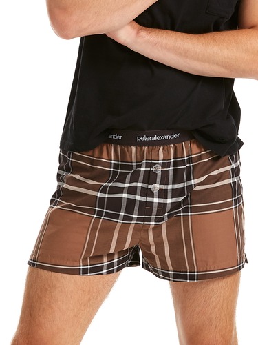 Chocolate Tartan Boxer Short
