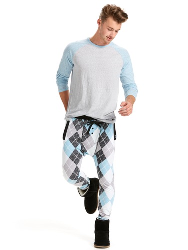 Argyle Fleece Jogger