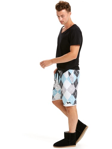 Argyle Cutoff Sweat