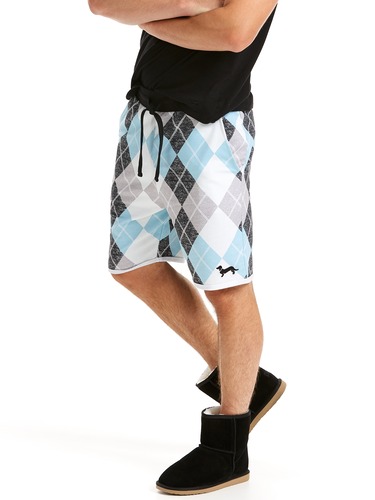 Argyle Cutoff Sweat