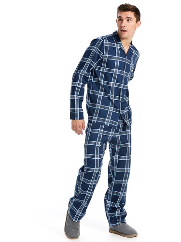 Blue Check Classic Pj Set