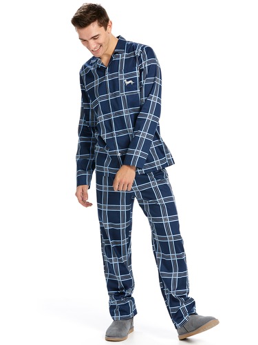 Blue Check Classic Pj Set