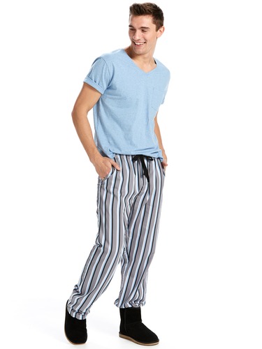 Grey Stripe Classic Pj Pant