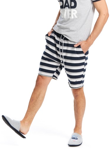 Stripe Cutoff Sweat