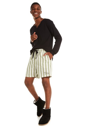 Ticking Stripe Mid Short