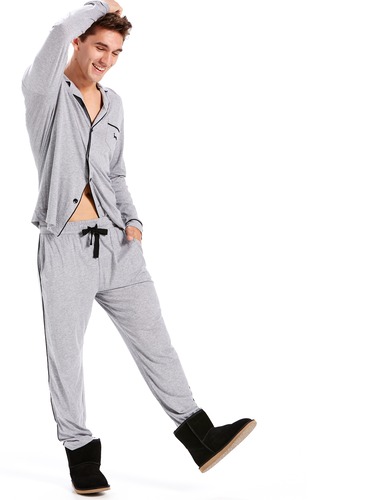 Mens Sport Luxe Knit Pj Set