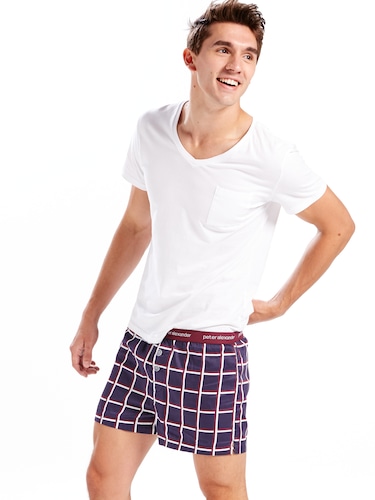 Mens Window Pane Boxer Short