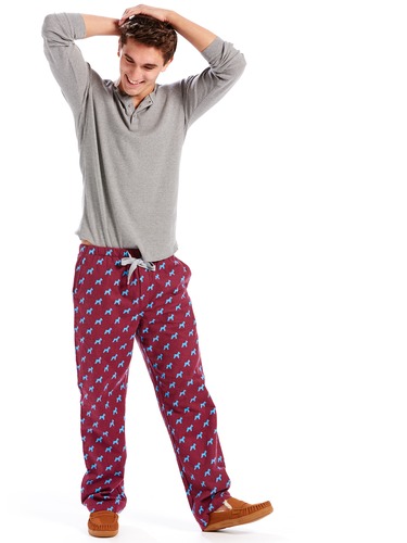 Mens Charlie Dog Flannelette Pj Pant