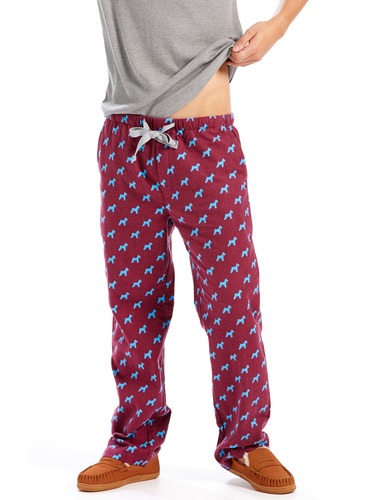 Mens Charlie Dog Flannelette Pj Pant