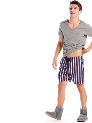 Mens Plum Mid Short