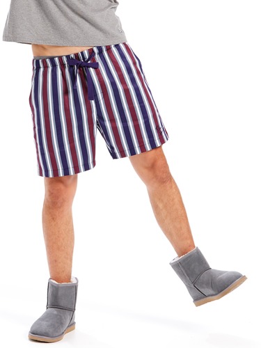 Mens Plum Mid Short
