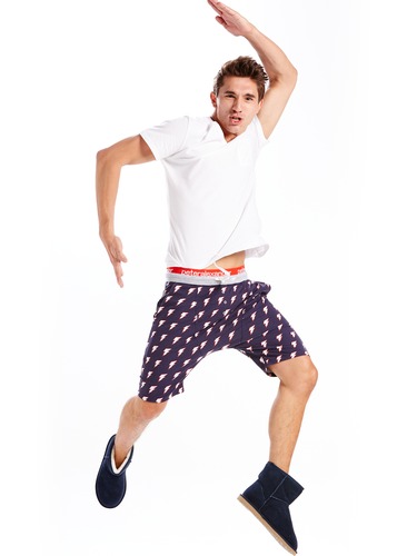 Mens Lightning Knit Drop Crotch Short