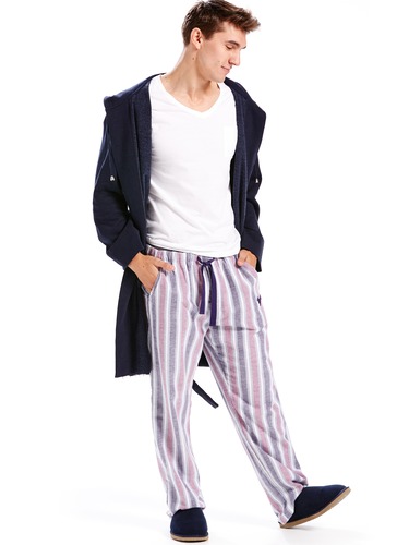 Mens Fleece Hooded Gown