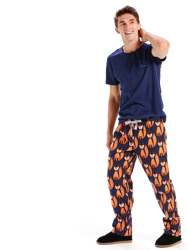 Mens Fox Pj Flannelette Pant
