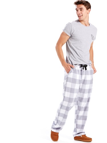 Mens Buffalo Check Flannelette Pj Pant