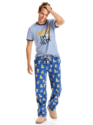 Mens Winnie The Pooh Classic Flannelette Pj Pant