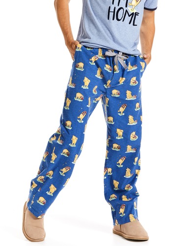 Mens Winnie The Pooh Classic Flannelette Pj Pant